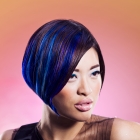 balayage multi blues