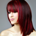 highlights burgundy red brown